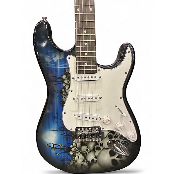 Used Glarry Boneyard S Style Full Moon Solid Body Electric Guitar