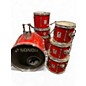 Used SONOR 7 Piece Force 2000 Red Drum Kit thumbnail