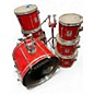 Used SONOR 7 Piece Force 2000 Red Drum Kit