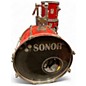 Used SONOR 7 Piece Force 2000 Red Drum Kit