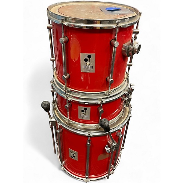 Used SONOR 7 Piece Force 2000 Red Drum Kit