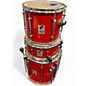Used SONOR 7 Piece Force 2000 Red Drum Kit