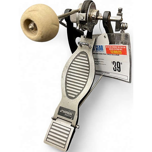 Used SONOR BASS DRUM PEDAL Single Bass Drum Pedal