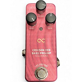 Used One Control CRIMSON RED BASS PREAMP Bass Effect Pedal