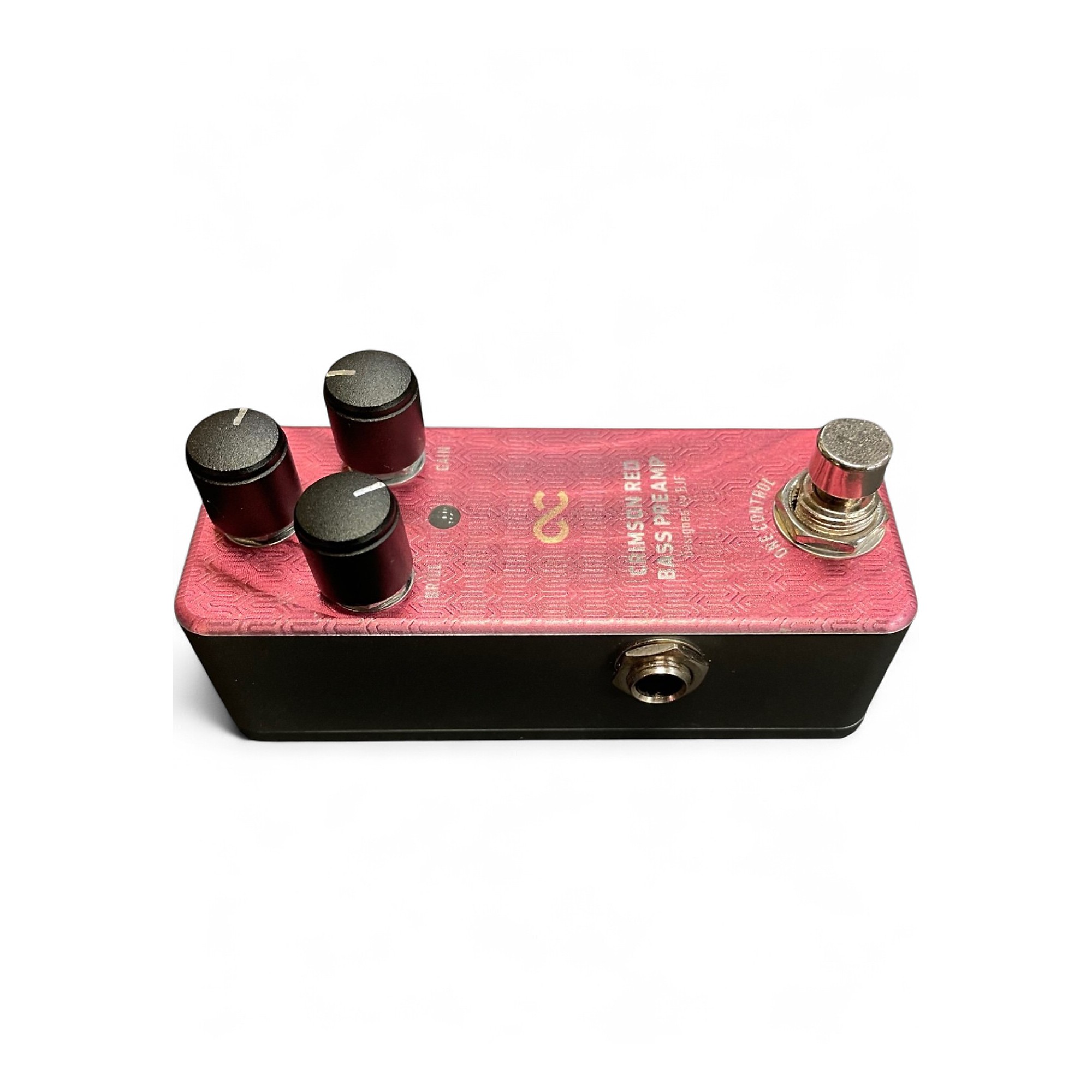 Used One Control CRIMSON RED BASS PREAMP Bass Effect Pedal