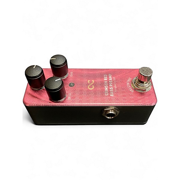 Used One Control CRIMSON RED BASS PREAMP Bass Effect Pedal