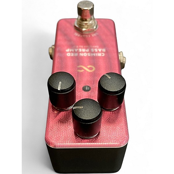 Used One Control CRIMSON RED BASS PREAMP Bass Effect Pedal