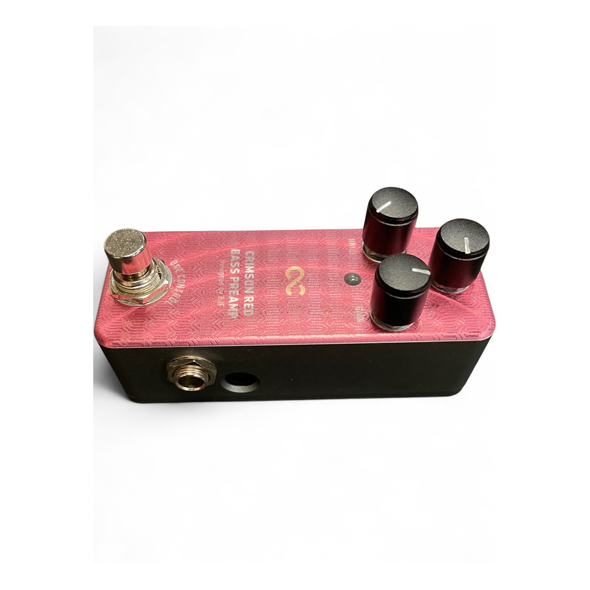 Used One Control CRIMSON RED BASS PREAMP Bass Effect Pedal