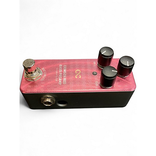 Used One Control CRIMSON RED BASS PREAMP Bass Effect Pedal