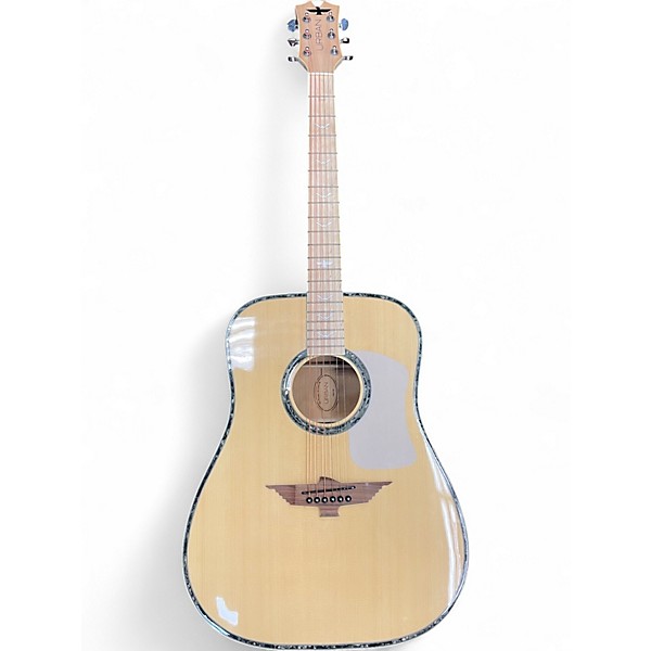 Used Keith Urban PHOENIX rain white Acoustic Guitar