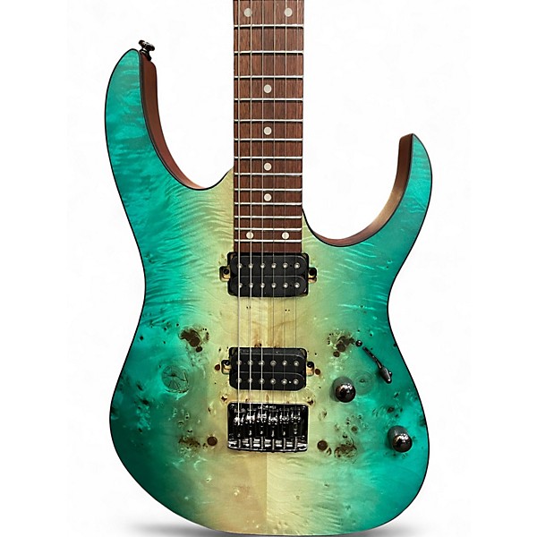 Used Ibanez RG421PB CARIBBEAN SHORELINE FLAT Solid Body Electric Guitar