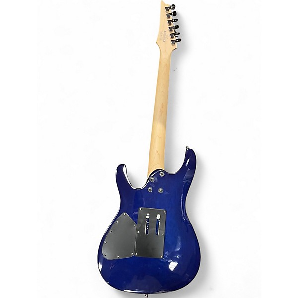 Used Ibanez S670QM Blue Solid Body Electric Guitar