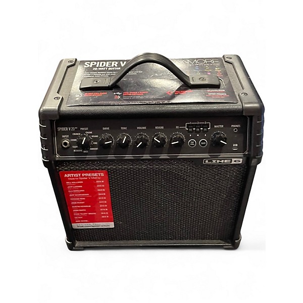 Used Line 6 Spider V 20 MkII 20w 1x8 Guitar Combo Amp