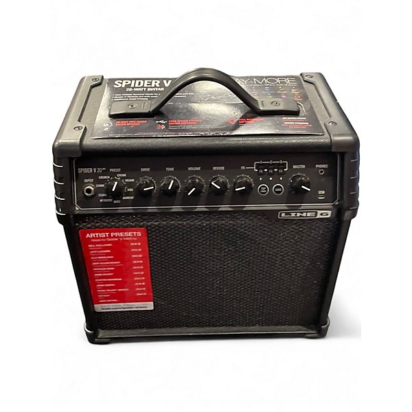 Used Line 6 Spider V 20 MkII 20w 1x8 Guitar Combo Amp