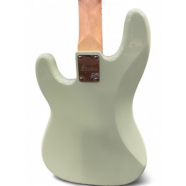 Used Squier Precision Bass Surf Green Electric Bass Guitar