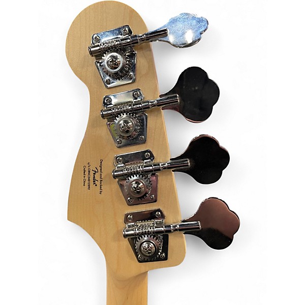 Used Squier Precision Bass Surf Green Electric Bass Guitar