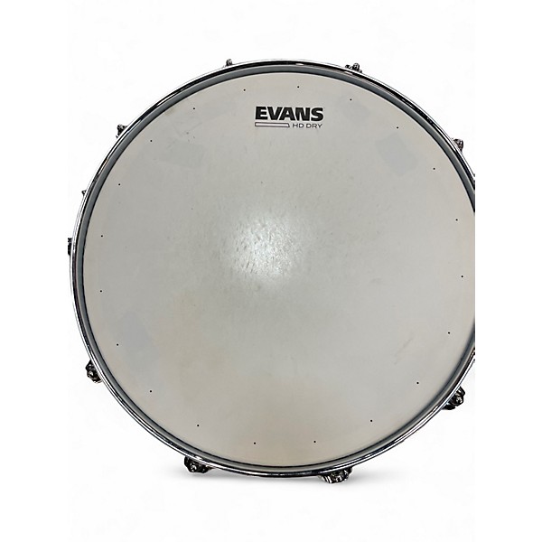 Used Hog Chain 14X6.5 custom snare walnut and red acrylic Drum