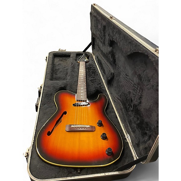 Vintage 1989 Fender HMT Telecaster 3 Color Sunburst Hollow Body Electric Guitar