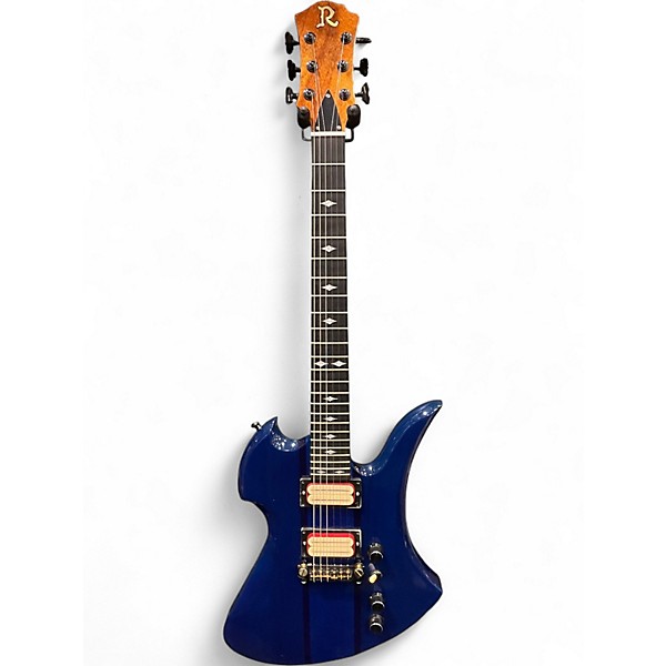 Used B.C. Rich Mockingbird STQ 70's Conversion by John Moody Trans Blue Over Mahogany / Maple Solid Body Electric Guitar