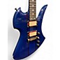 Used B.C. Rich Mockingbird STQ 70's Conversion by John Moody Trans Blue Over Mahogany / Maple Solid Body Electric Guitar