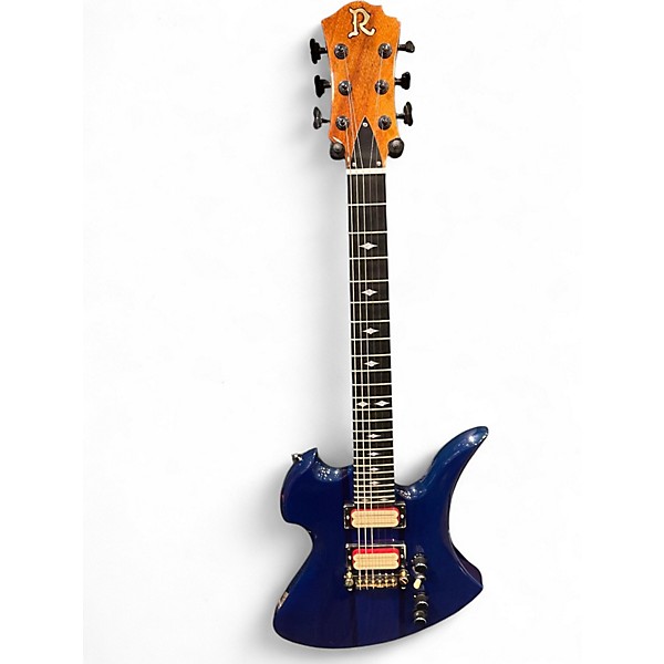 Used B.C. Rich Mockingbird STQ 70's Conversion by John Moody Trans Blue Over Mahogany / Maple Solid Body Electric Guitar