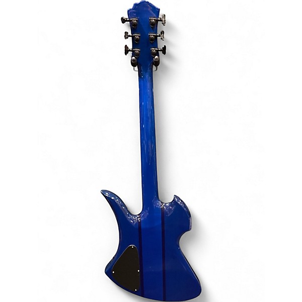 Used B.C. Rich Mockingbird STQ 70's Conversion by John Moody Trans Blue Over Mahogany / Maple Solid Body Electric Guitar