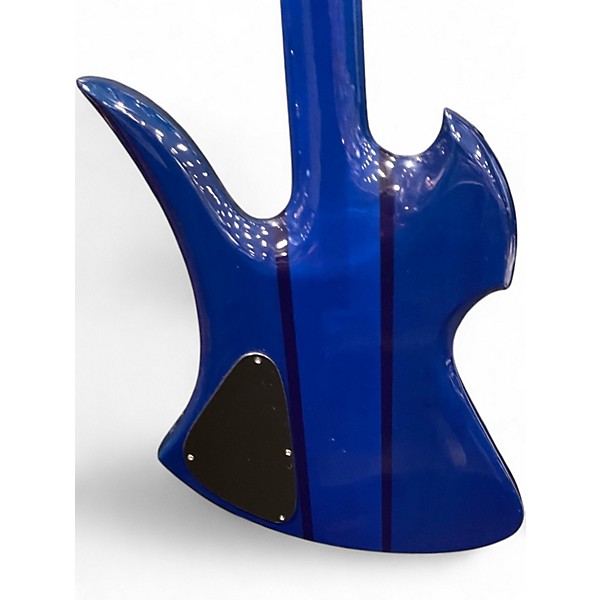 Used B.C. Rich Mockingbird STQ 70's Conversion by John Moody Trans Blue Over Mahogany / Maple Solid Body Electric Guitar