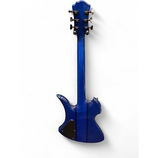 Used B.C. Rich Mockingbird STQ 70's Conversion by John Moody Trans Blue Over Mahogany / Maple Solid Body Electric Guitar