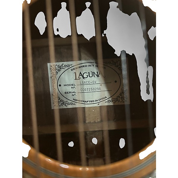 Used Laguna LE6CE Natural Acoustic Electric Guitar