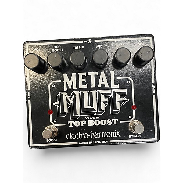 Used Electro-Harmonix Metal Muff Distortion With Top Boost Effect Pedal