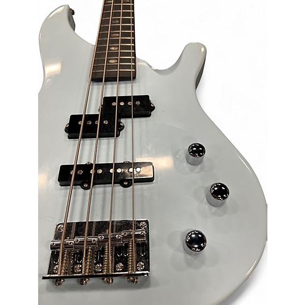 Used Mitchell mb100pb Powder Blue Electric Bass Guitar