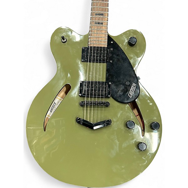 Used Gretsch Guitars Streamliner Cateye Center Block olive drab Hollow Body Electric Guitar