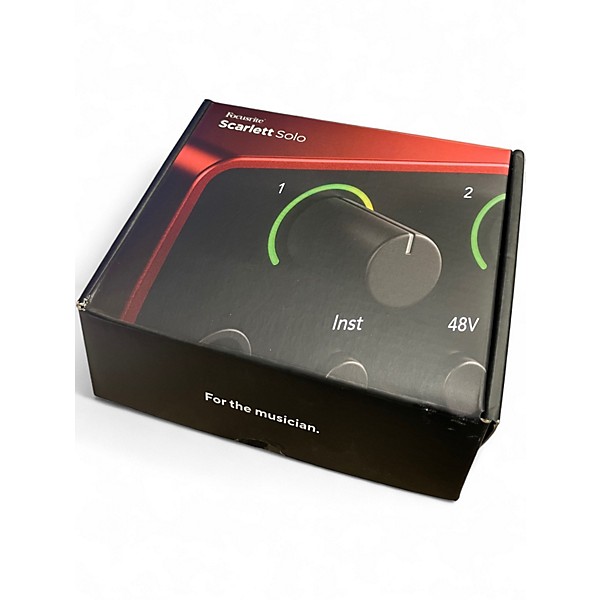 Used Focusrite Scarlett Solo Gen 4 Audio Interface