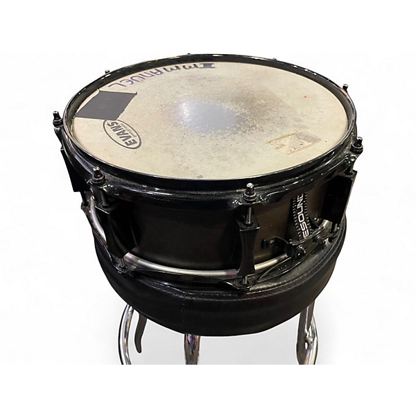 Used Pork Pie 12X5 Little Squealer Snare Trans Black Drum