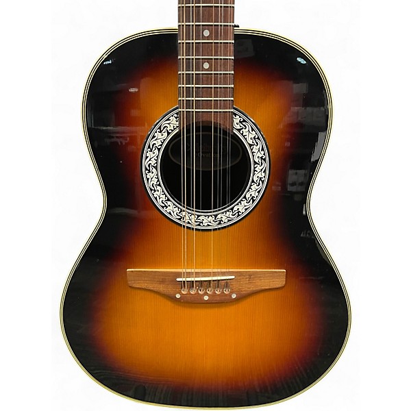 Used Ovation CC15 Celebrity 3 Color Sunburst 12 String Acoustic Guitar