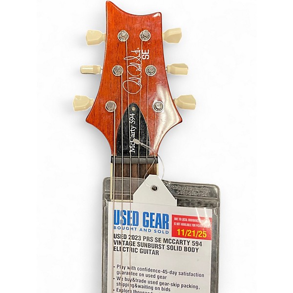 Used 2023 PRS SE McCarty 594 Vintage Sunburst Solid Body Electric Guitar