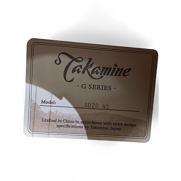 Used Takamine GD20NS Natural Acoustic Guitar