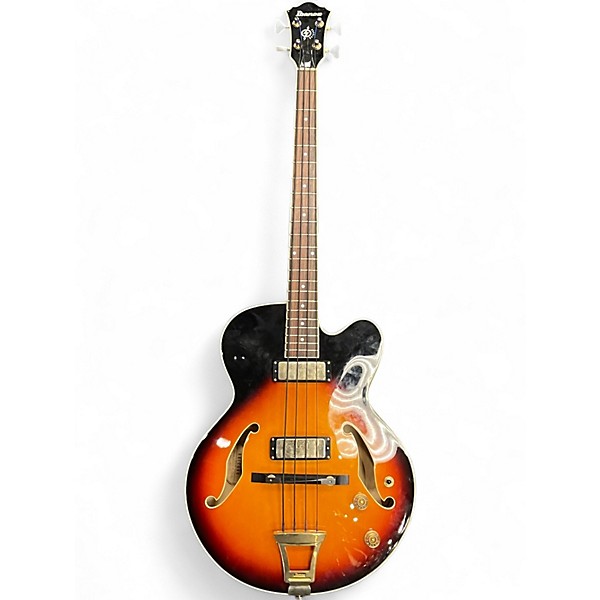 Used Ibanez AFB200 sunburst Electric Bass Guitar