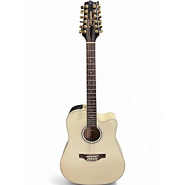 Used Takamine GD37CE Alpine White 12 String Acoustic Electric Guitar