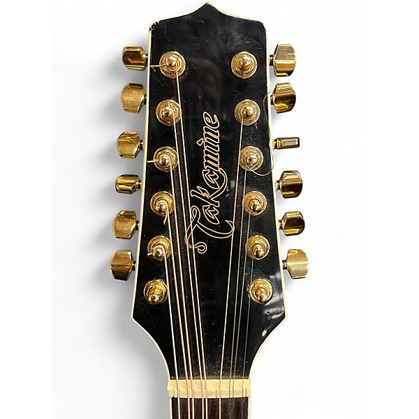 Used Takamine GD37CE Alpine White 12 String Acoustic Electric Guitar