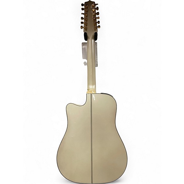 Used Takamine GD37CE Alpine White 12 String Acoustic Electric Guitar
