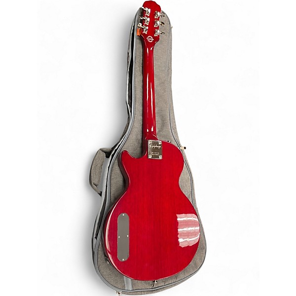 Used Epiphone LES PAUL CUSTOM JUNIOR TRANS CHERRY RED Solid Body Electric Guitar