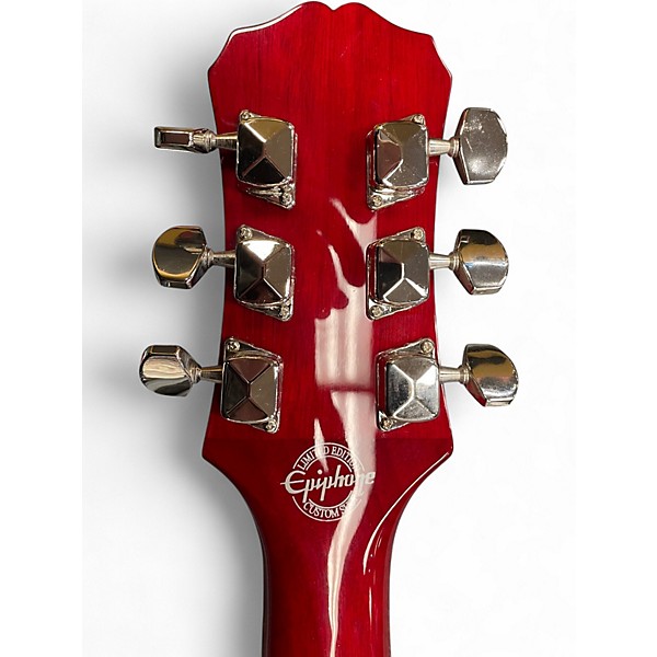 Used Epiphone LES PAUL CUSTOM JUNIOR TRANS CHERRY RED Solid Body Electric Guitar