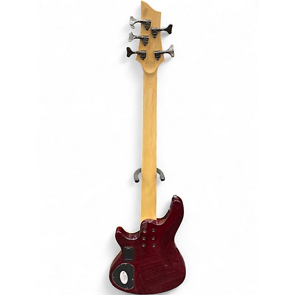 Used Schecter Guitar Research Omen Extreme 5 String Wine Red Electric Bass Guitar