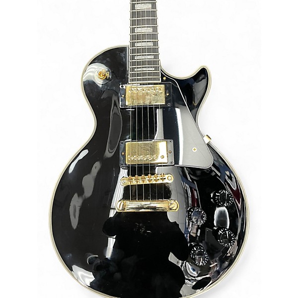 Used Epiphone Les Paul Custom Black Solid Body Electric Guitar