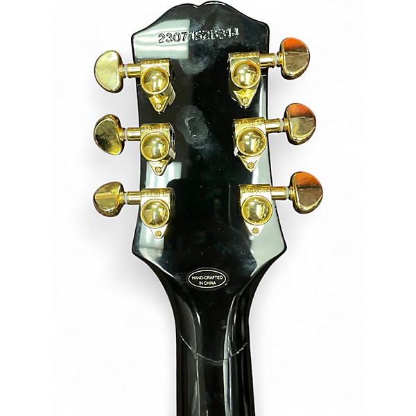 Used Epiphone Les Paul Custom Black Solid Body Electric Guitar