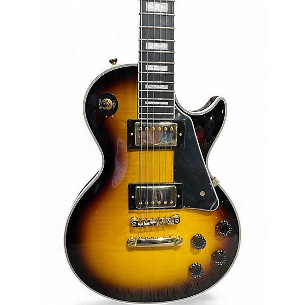 Used Epiphone Les Paul Custom Black Solid Body Electric Guitar