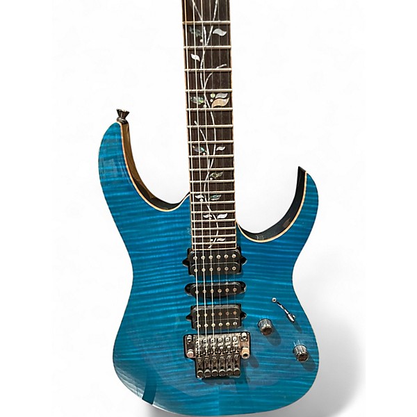 Used 2019 Ibanez RG8570Z J CUSTOM Sunburst Solid Body Electric Guitar