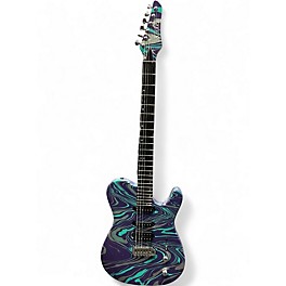 Used Kiesel solo 6 swirl multi color Solid Body Electric Guitar