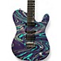 Used Kiesel solo 6 swirl multi color Solid Body Electric Guitar